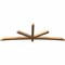 Ekena Millwork Alberta Smooth Timber Gable Bracket, Western Red Cedar, 108"W x 36"H x 3 1/2"D x 3 1/2"F, 8/12 Pitch GBW108X36X0404ALB00SWR - alternate 5